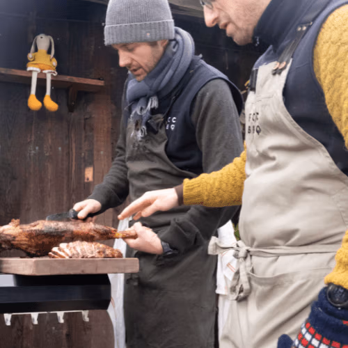 Lammelår på grillen